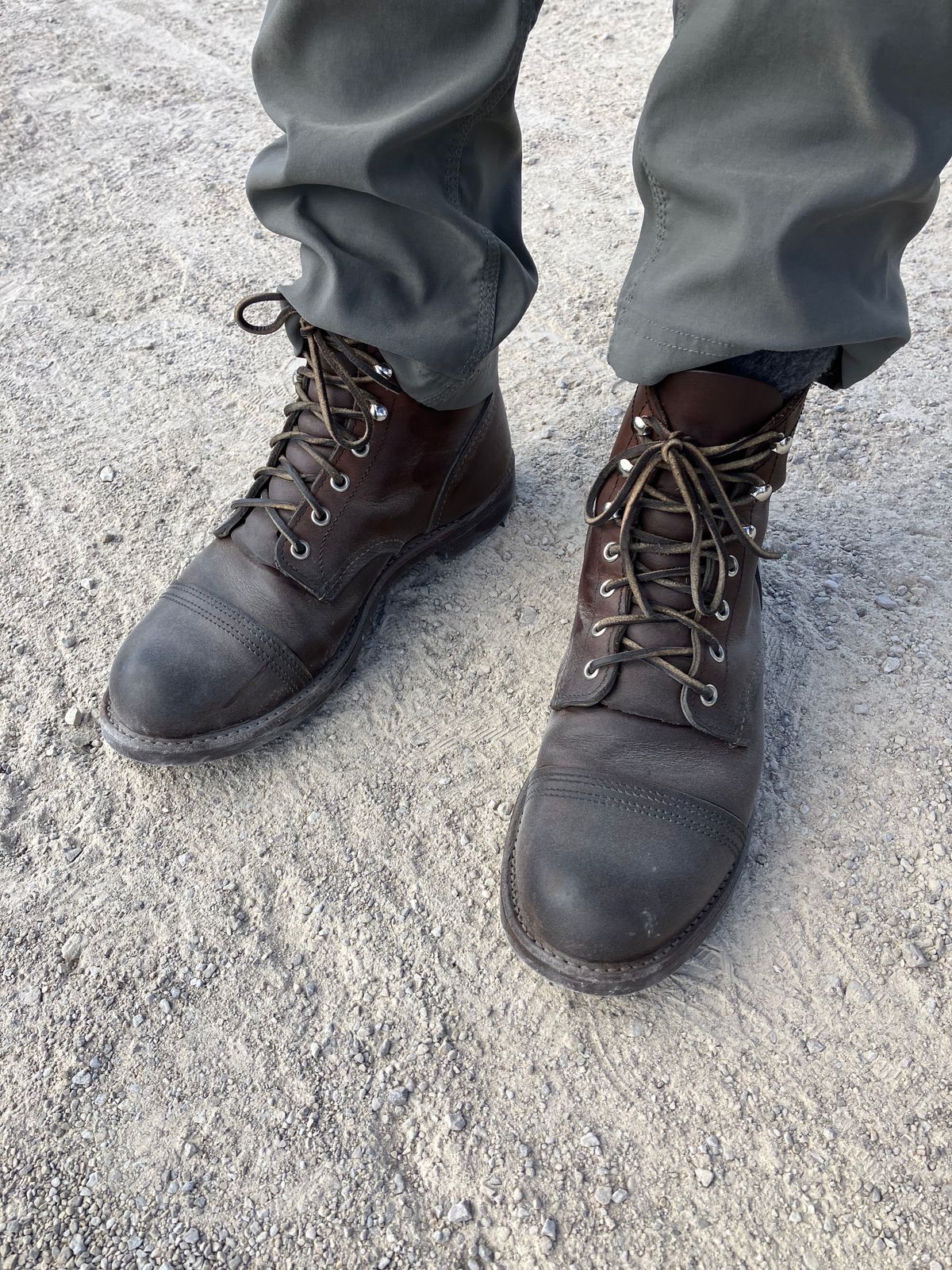 Photo by Triumph865 on October 8, 2022 of the Red Wing Iron Ranger in S.B. Foot Amber Harness.