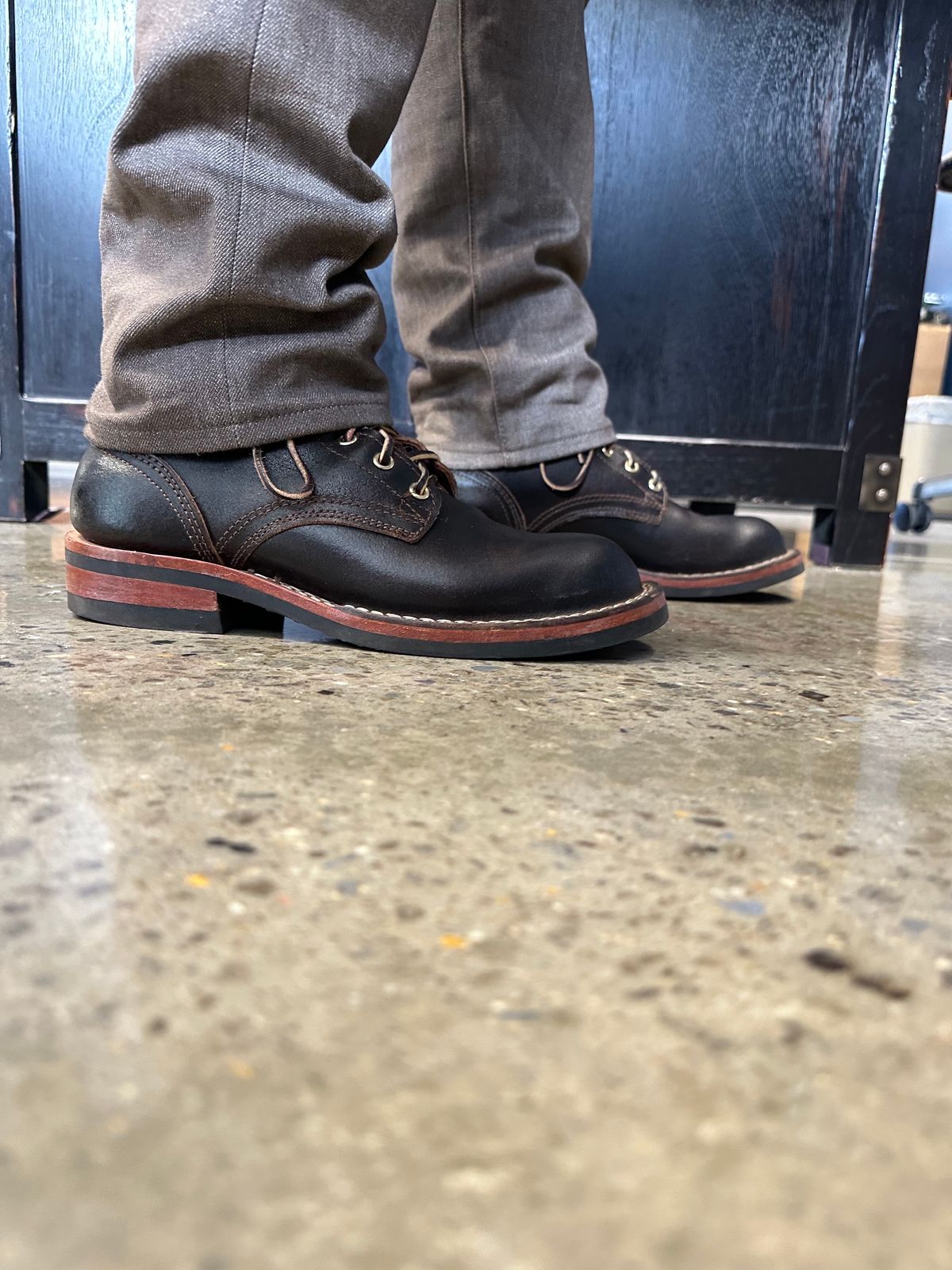 Photo by urban_spelunking on November 1, 2023 of the Nicks Falcon in Horween Brown Waxed Flesh.