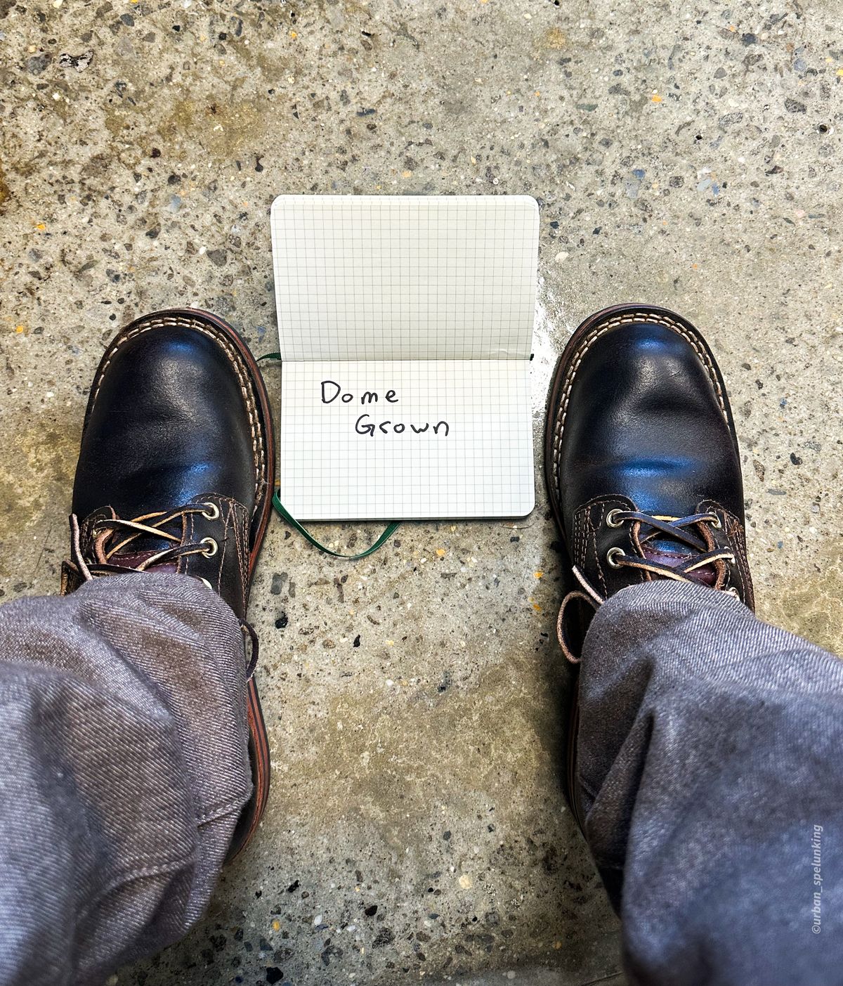 Photo by urban_spelunking on November 1, 2023 of the Nicks Falcon in Horween Brown Waxed Flesh.