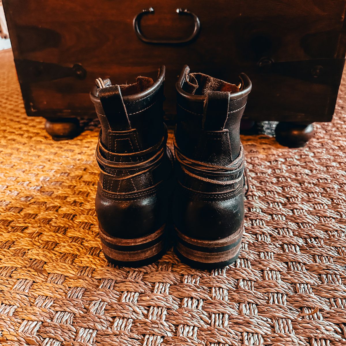 Photo by urban_spelunking on February 5, 2024 of the Nicks Falcon in Horween Brown Waxed Flesh.