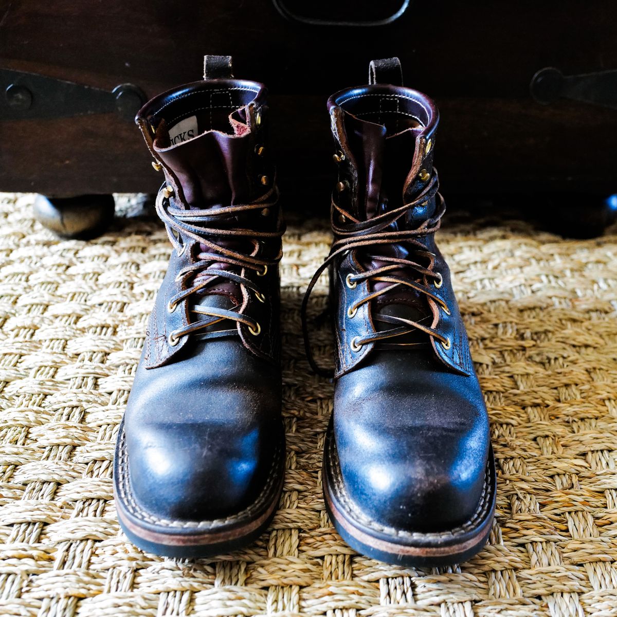 Photo by urban_spelunking on April 5, 2024 of the Nicks Falcon in Horween Brown Waxed Flesh.