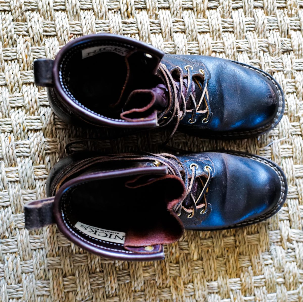 Photo by urban_spelunking on April 5, 2024 of the Nicks Falcon in Horween Brown Waxed Flesh.