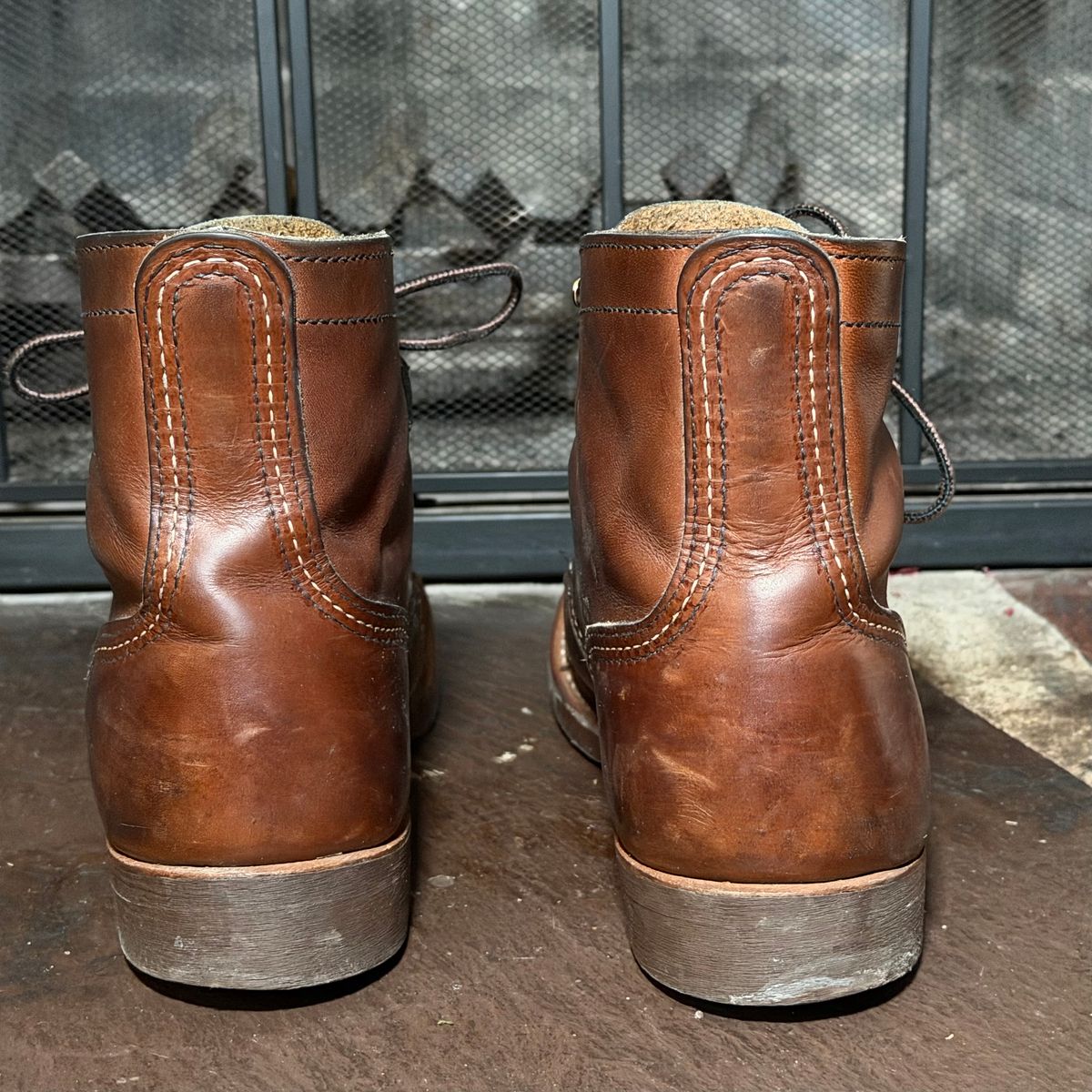 Photo by urban_spelunking on February 3, 2026 of the Red Wing Iron Ranger in S.B. Foot Amber Harness.