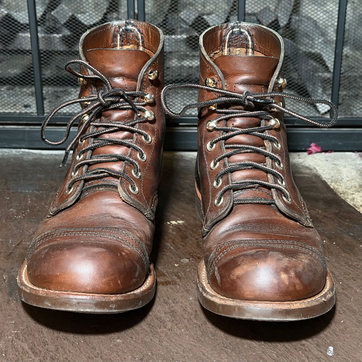 Photo by urban_spelunking on February 3, 2026 of the Red Wing Iron Ranger in S.B. Foot Amber Harness.