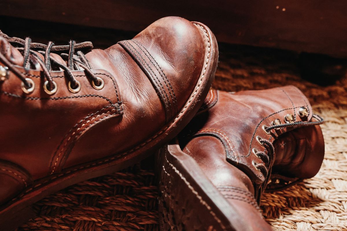 Photo by urban_spelunking on April 5, 2026 of the Red Wing Iron Ranger in S.B. Foot Amber Harness.