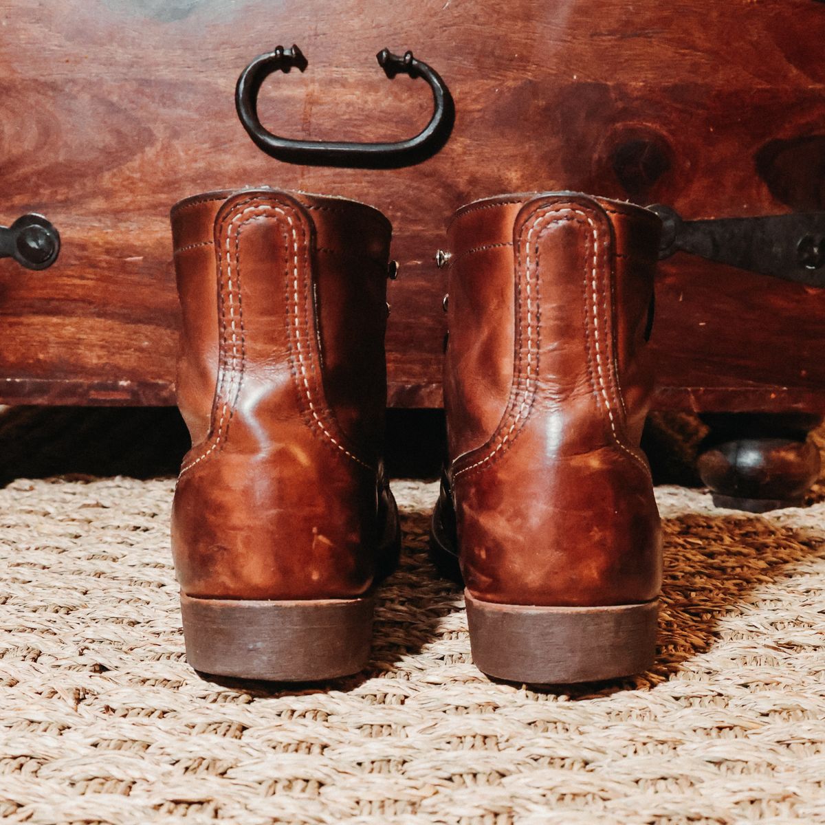 Photo by urban_spelunking on April 5, 2026 of the Red Wing Iron Ranger in S.B. Foot Amber Harness.