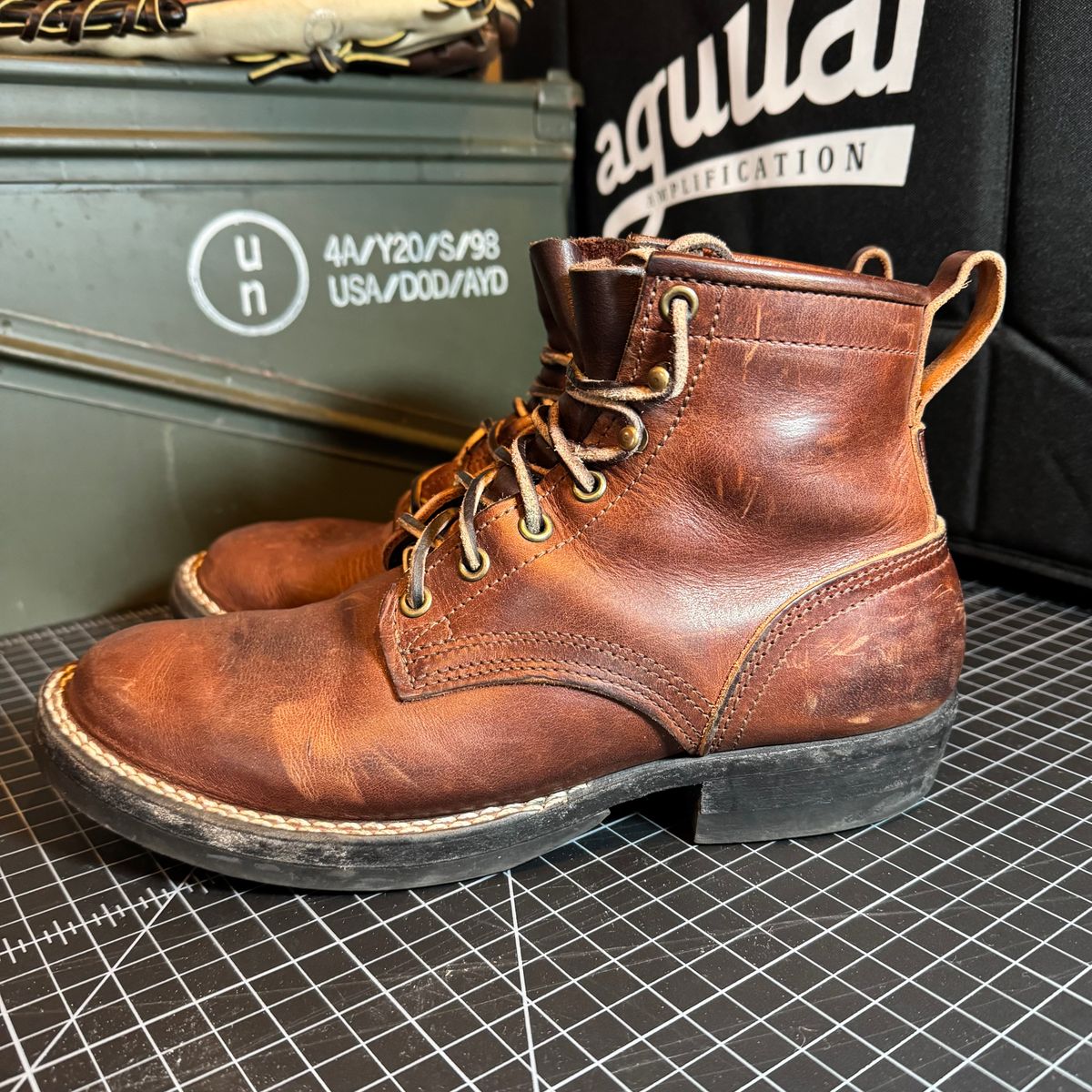 Photo by urban_spelunking on January 3, 2025 of the Nicks Custom Model in Italian Brown Cypress.