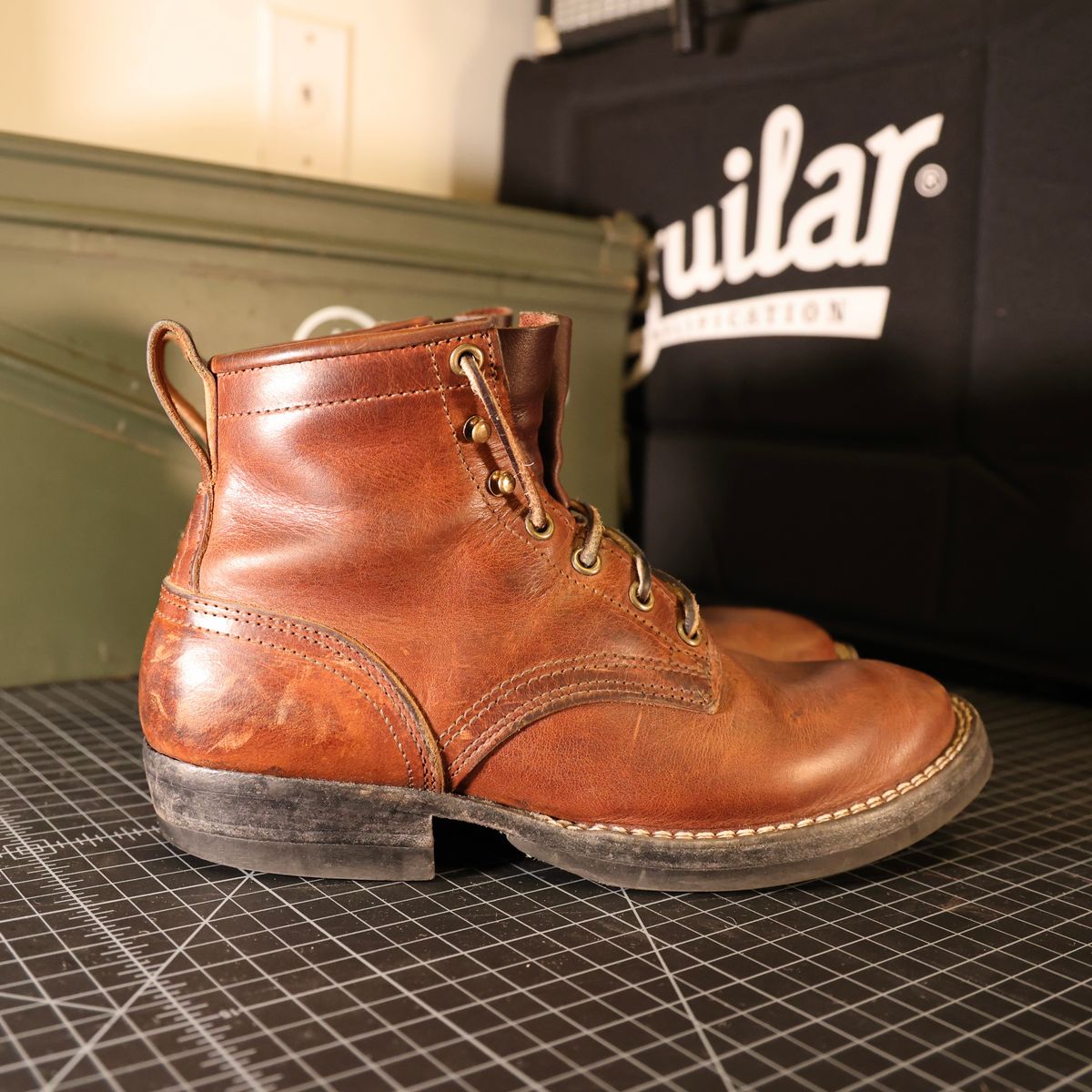 Photo by urban_spelunking on March 4, 2025 of the Nicks Custom Model in Italian Brown Cypress.