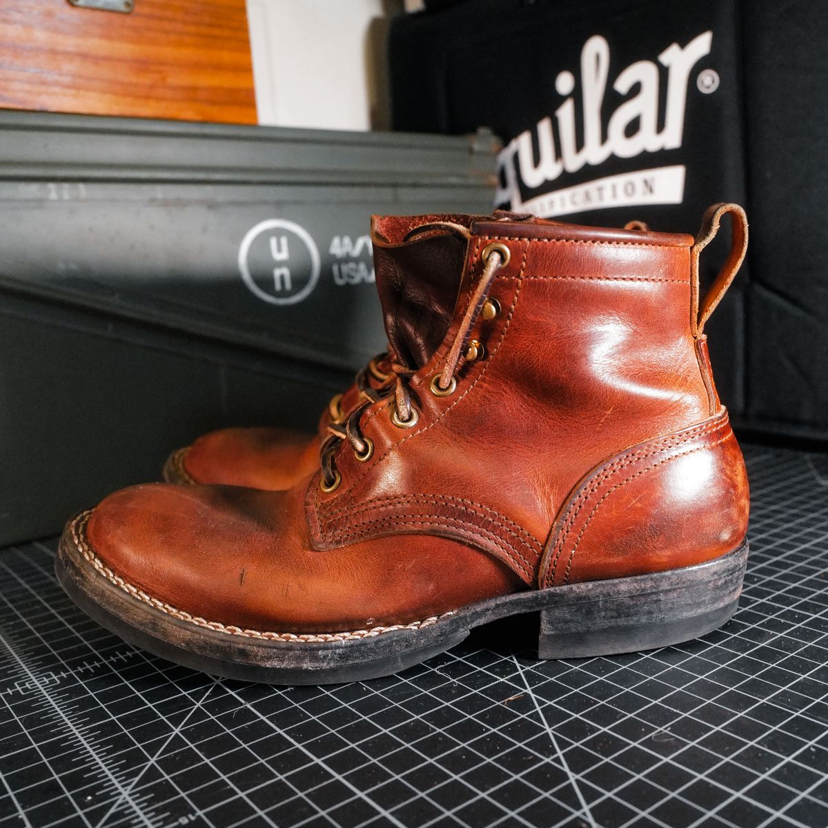 Photo by urban_spelunking on April 4, 2025 of the Nicks Custom Model in Italian Brown Cypress.