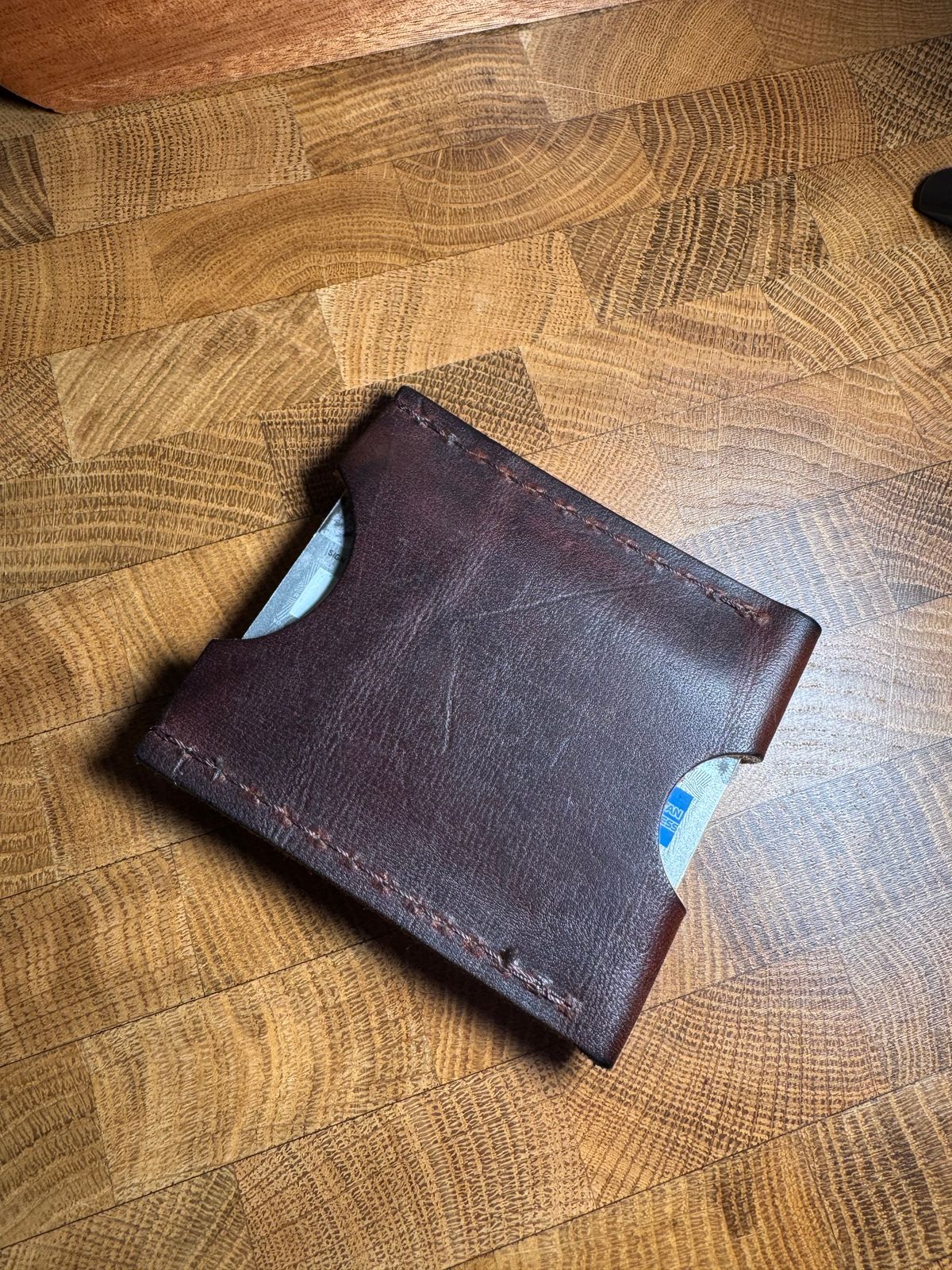 Photo by urban_spelunking on November 1, 2025 of the Nicks Handmade Boots Wallet in Italian Brown Cypress.