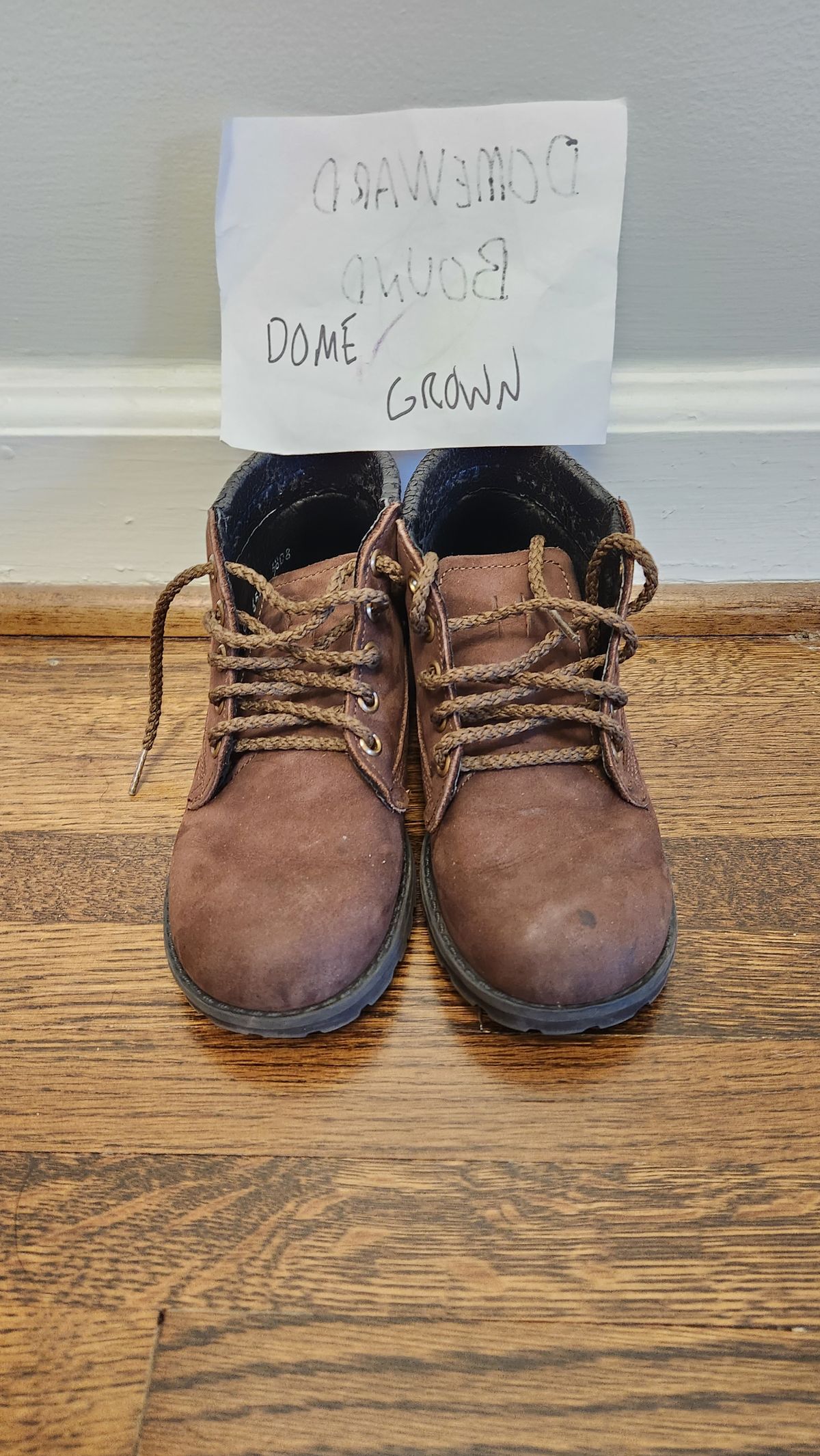Photo by WeltedOne on November 5, 2023 of the Zimmerman Shoes Levon High Top in Chocolate Nubuck.