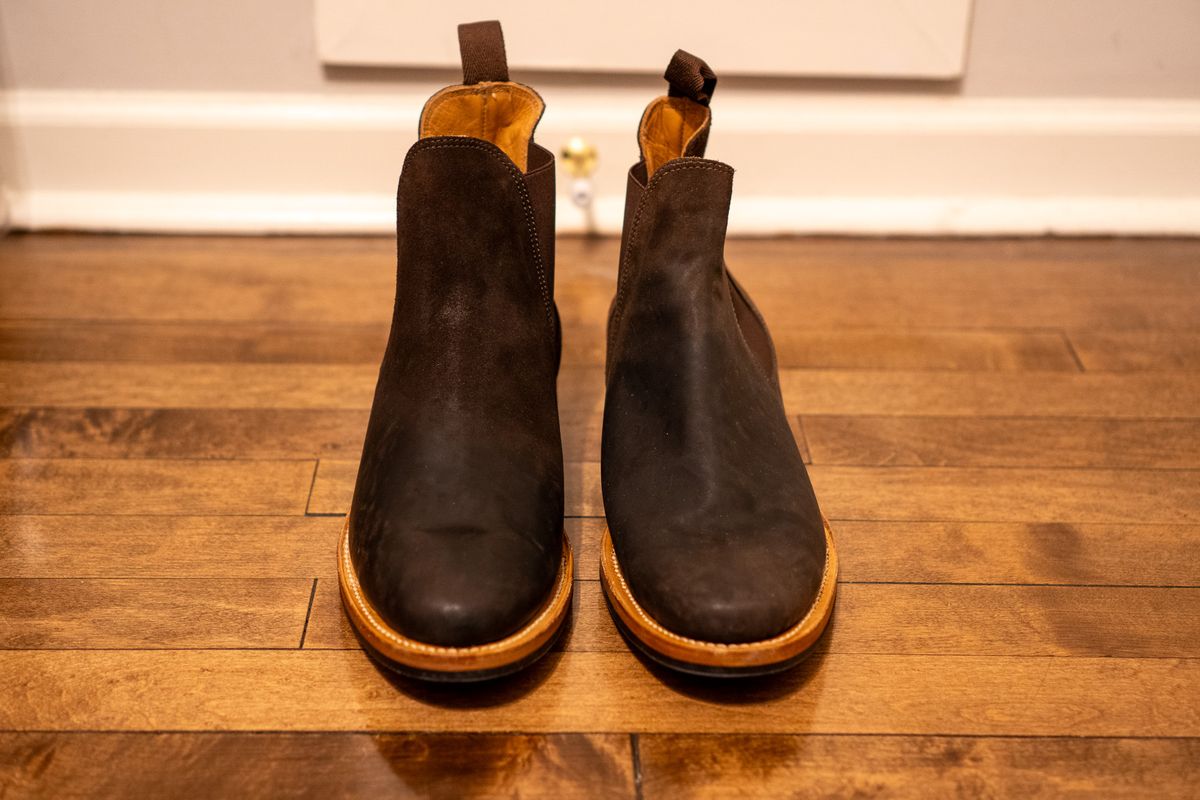 Photo by pesayerm on November 6, 2025 of the Viberg Chelsea in Maryam Split Horsebutt.