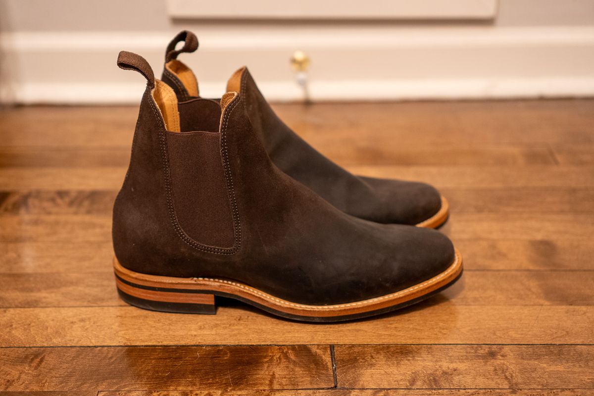 Photo by pesayerm on November 6, 2025 of the Viberg Chelsea in Maryam Split Horsebutt.