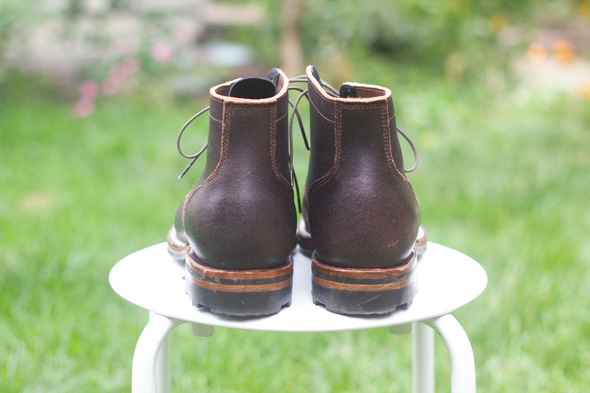 Photo by pesayerm on October 1, 2024 of the Viberg Service Boot in Horween Brown Waxed Flesh.