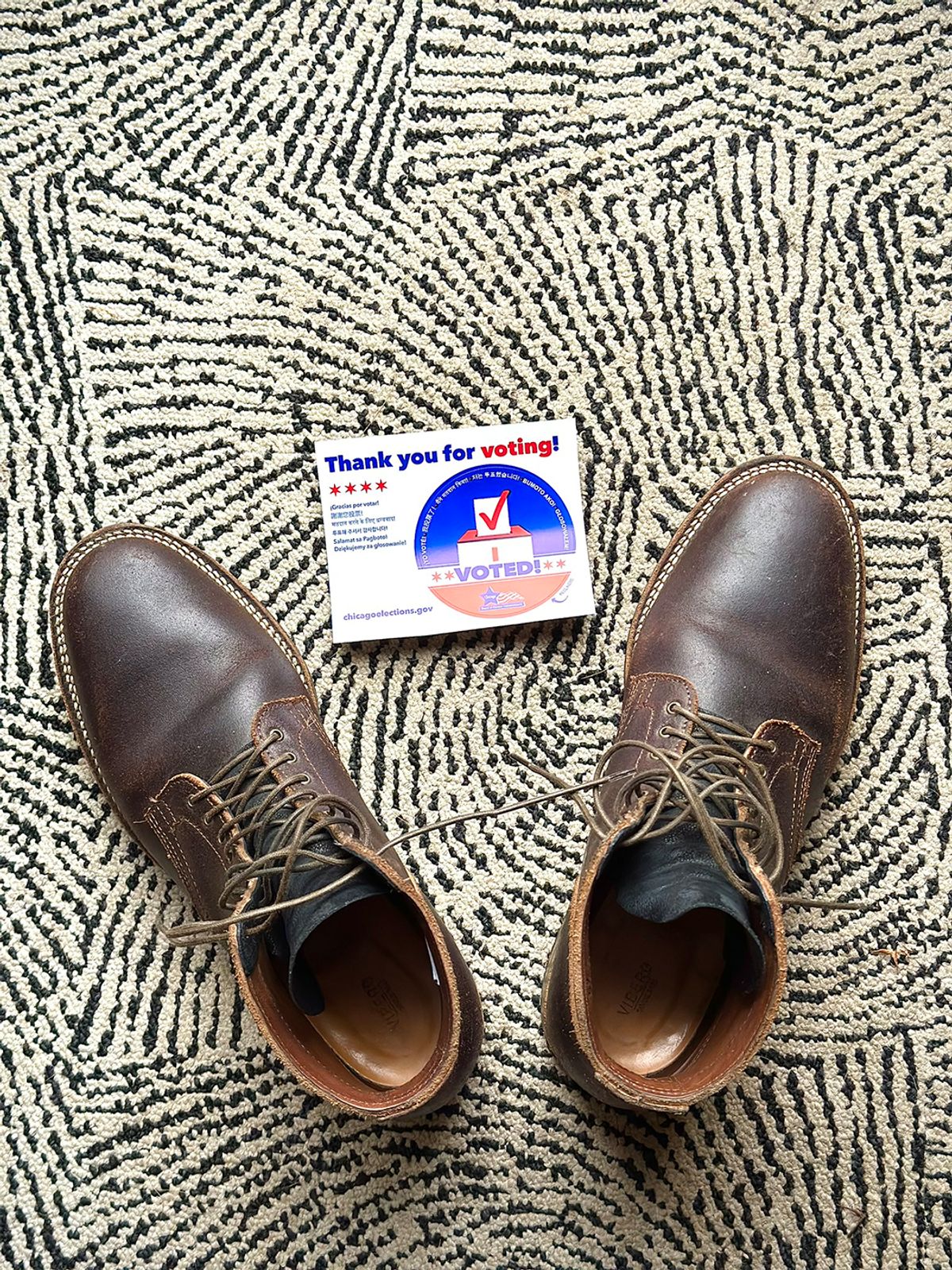 Photo by pesayerm on November 5, 2024 of the Viberg Service Boot in Horween Brown Waxed Flesh.