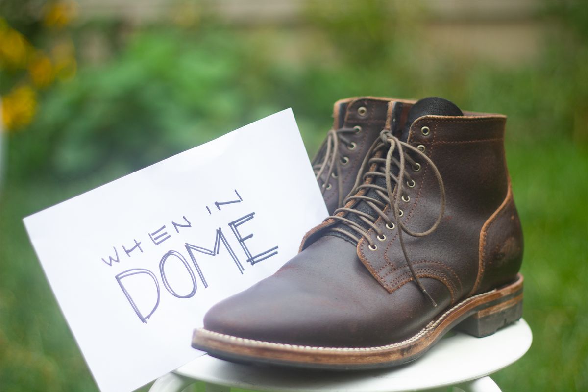 Photo by pesayerm on November 5, 2024 of the Viberg Service Boot in Horween Brown Waxed Flesh.