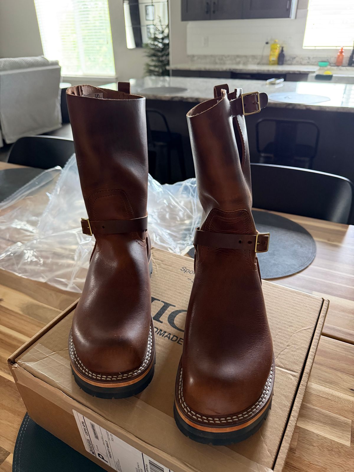 Photo by killerbootsman on May 28, 2026 of the Nicks Pullman in Horween Italian Brown Cypress.