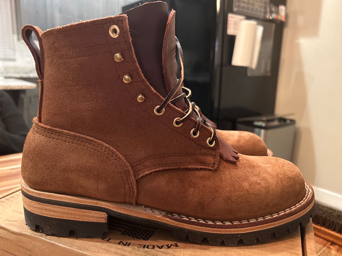Photo by killerbootsman on November 5, 2023 of the Nicks BuilderPro in Seidel 1964 Brown Roughout.