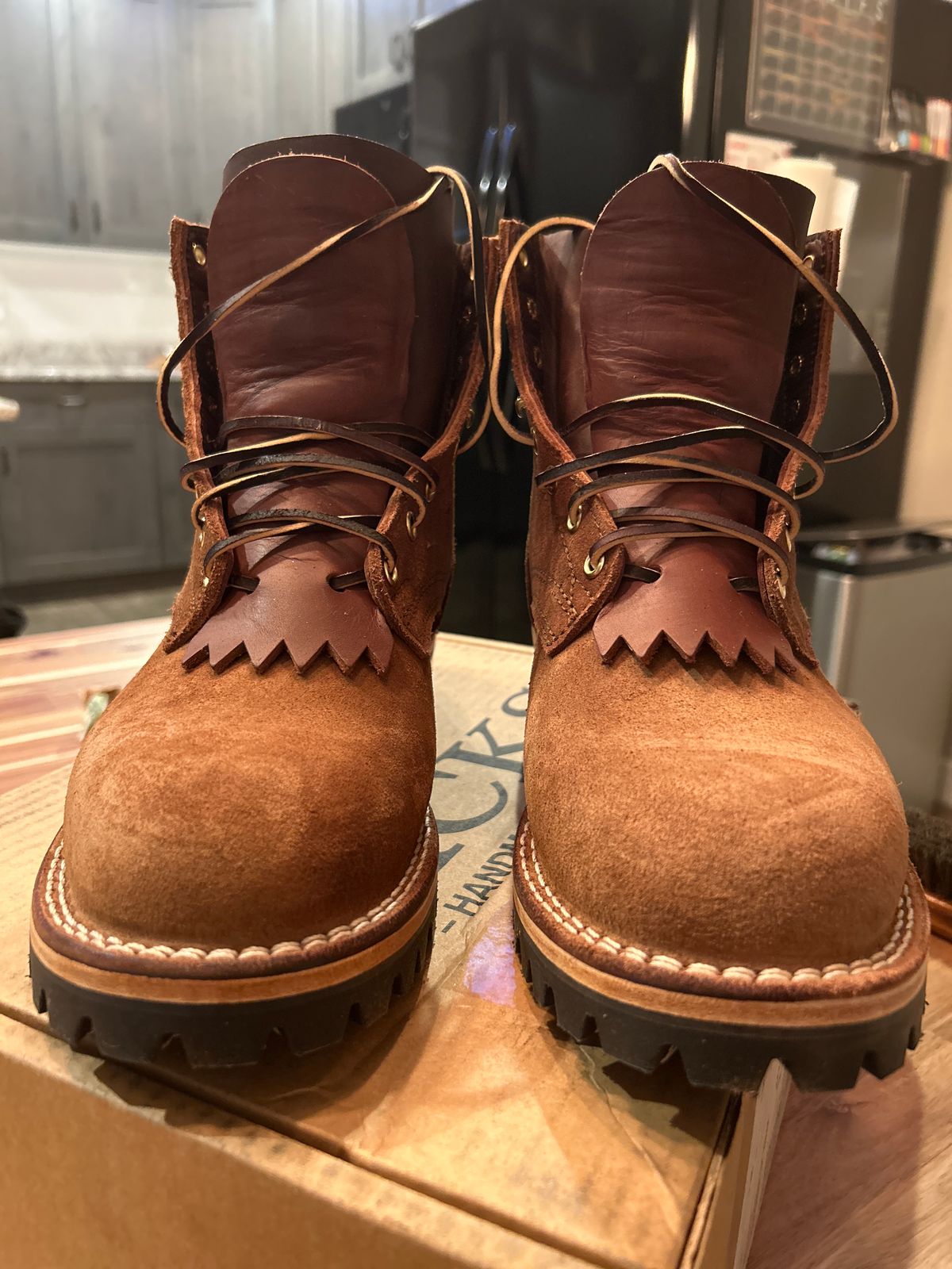 Photo by killerbootsman on November 5, 2023 of the Nicks BuilderPro in Seidel 1964 Brown Roughout.