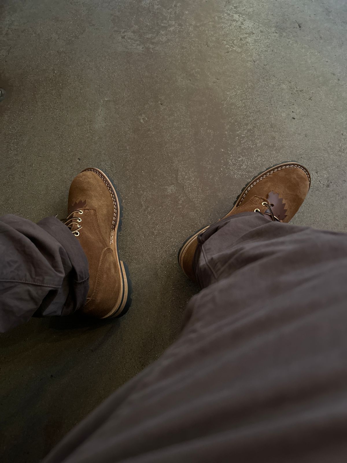 Photo by killerbootsman on November 18, 2023 of the Nicks BuilderPro in Seidel 1964 Brown Roughout.