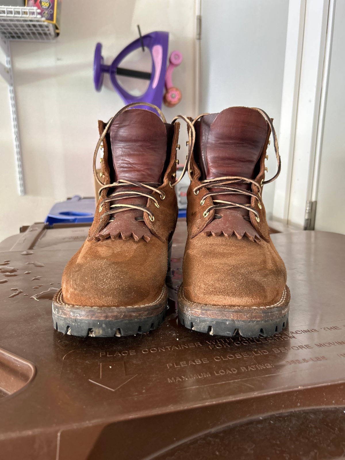 Photo by killerbootsman on January 6, 2024 of the Nicks BuilderPro in Seidel 1964 Brown Roughout.