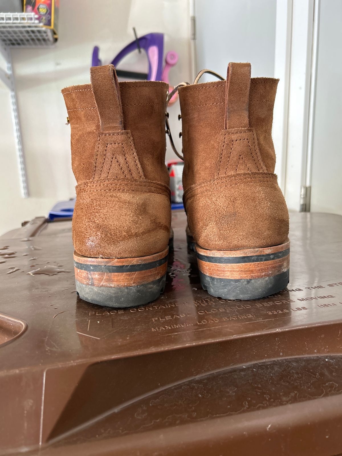 Photo by killerbootsman on January 6, 2024 of the Nicks BuilderPro in Seidel 1964 Brown Roughout.