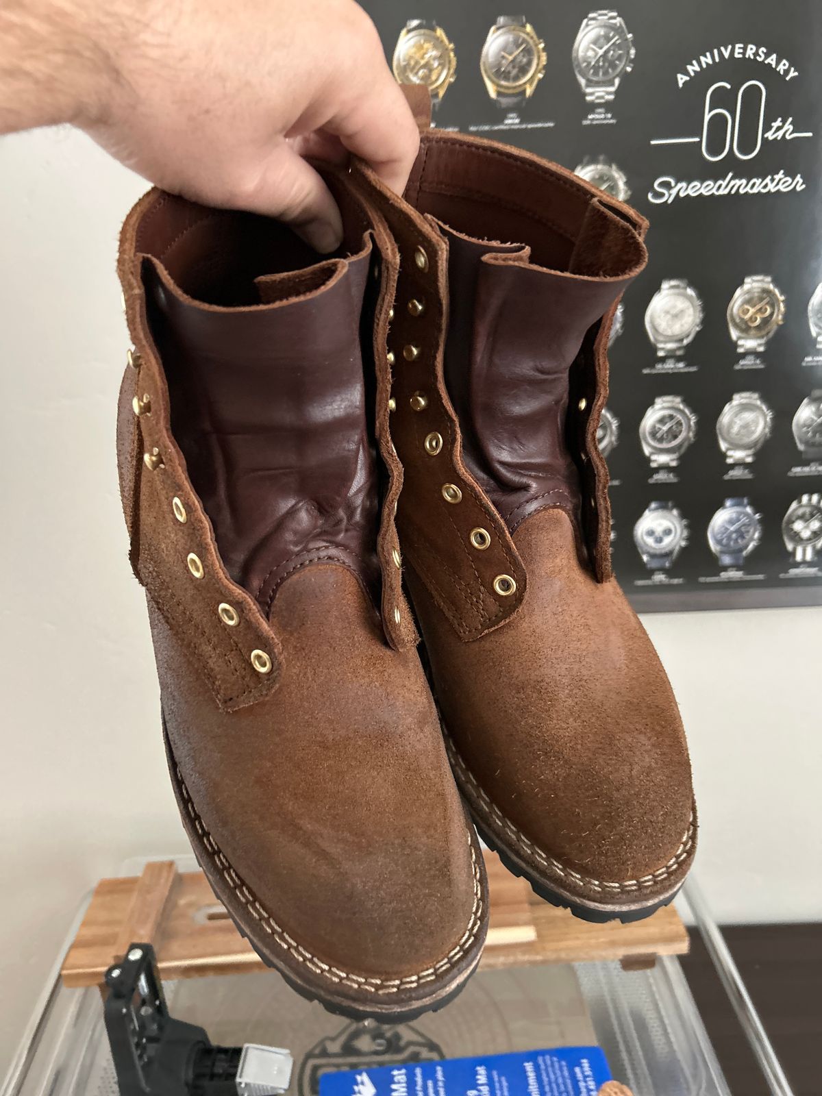 Photo by killerbootsman on January 13, 2024 of the Nicks BuilderPro in Seidel 1964 Brown Roughout.