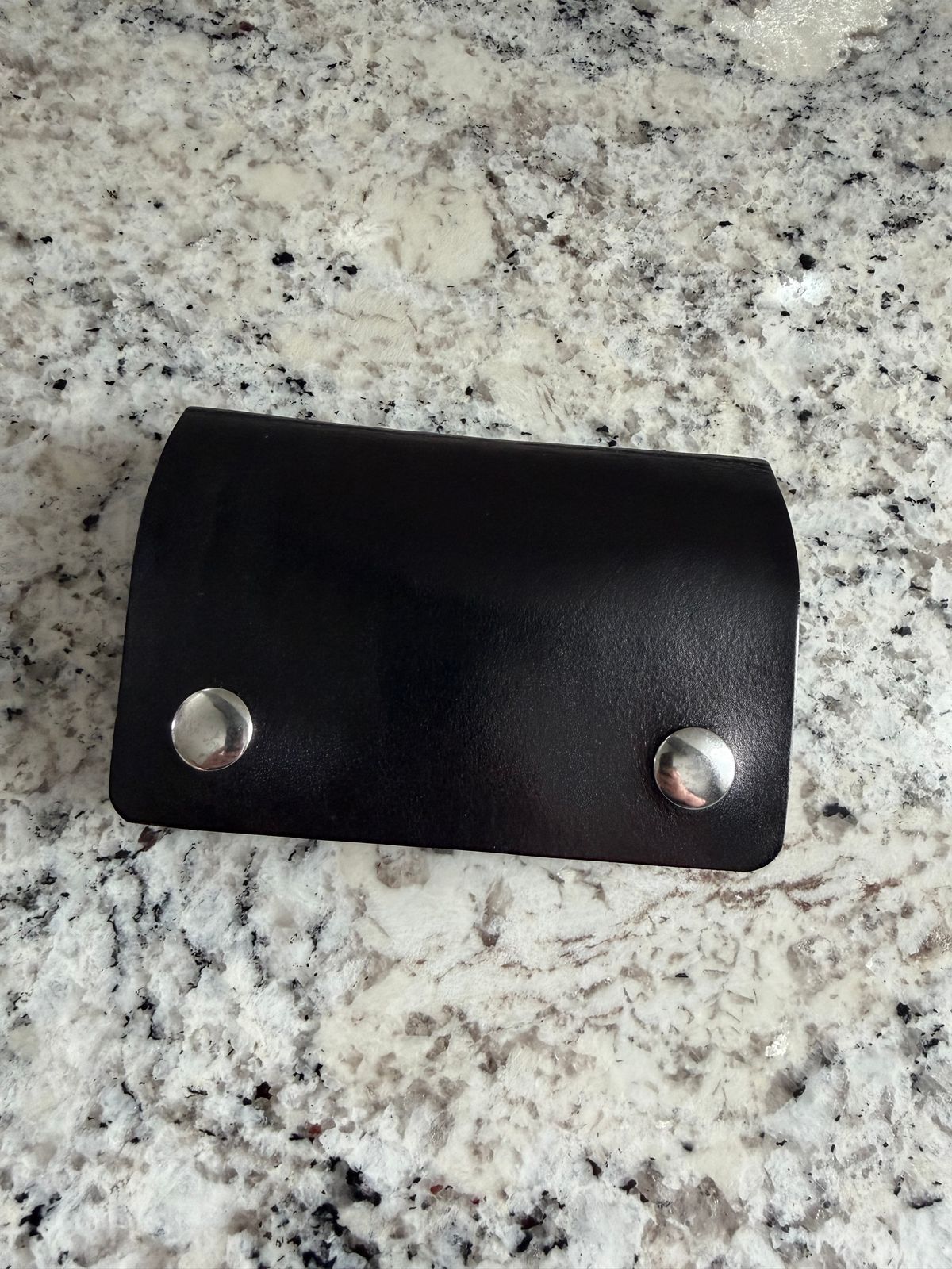 Photo by killerbootsman on March 27, 2026 of the Roberti Custom Short Trucker Wallet in Herman Oak Hand Dyed Black.