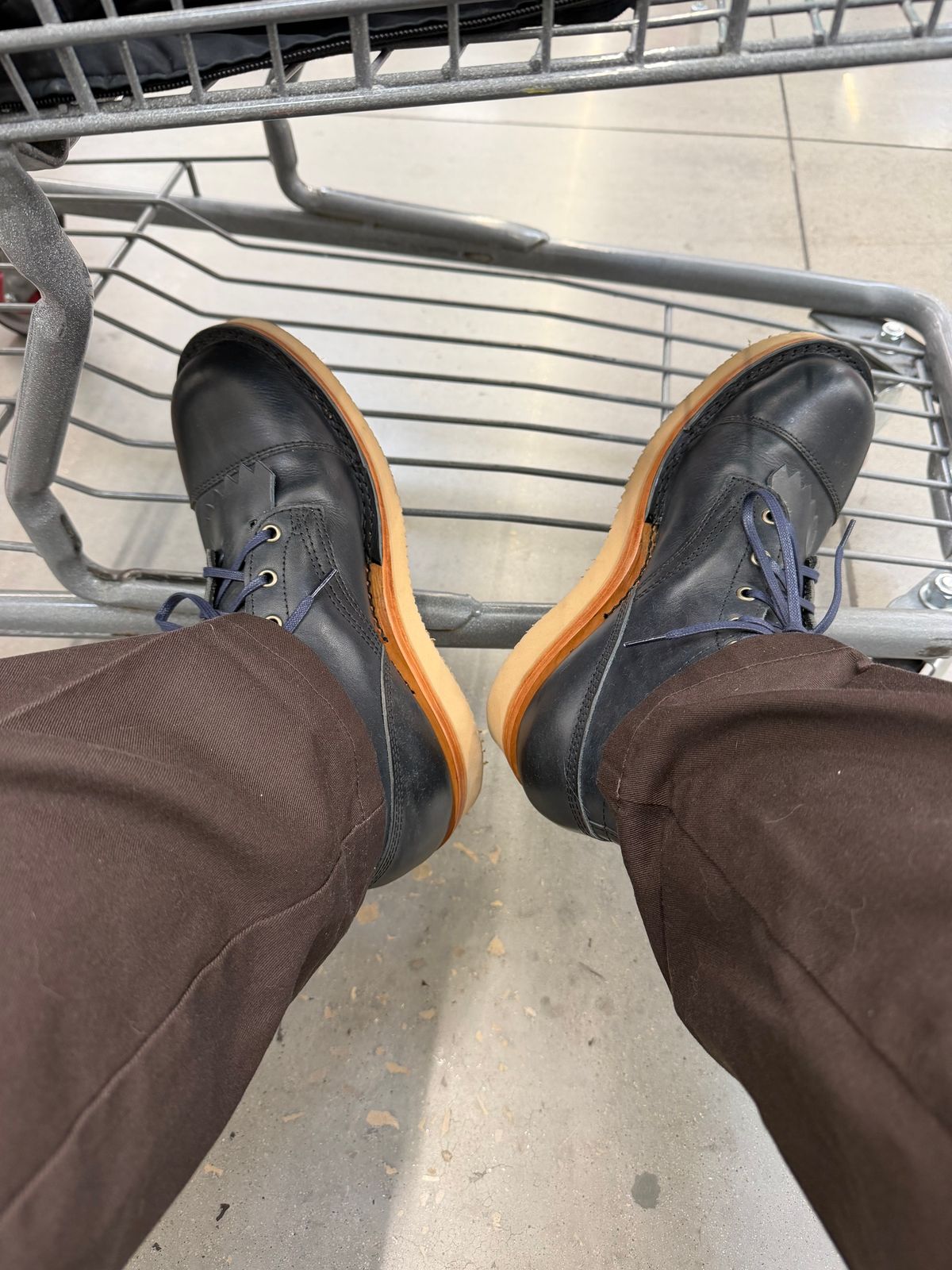 Photo by killerbootsman on February 28, 2026 of the Frank's Boots Rainier in Badalassi Carlo Navy Pueblo.