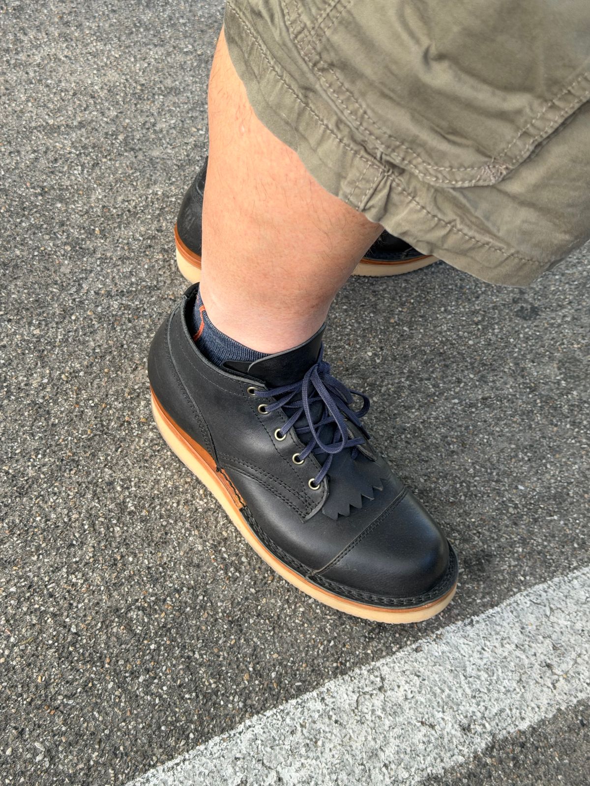 Photo by killerbootsman on June 7, 2026 of the Frank's Boots Rainier in Badalassi Carlo Navy Pueblo.