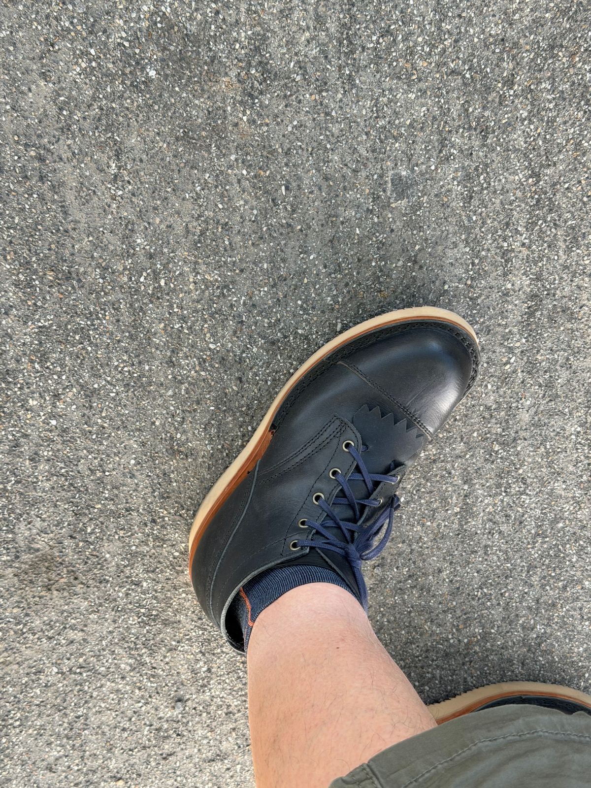 Photo by killerbootsman on June 7, 2026 of the Frank's Boots Rainier in Badalassi Carlo Navy Pueblo.