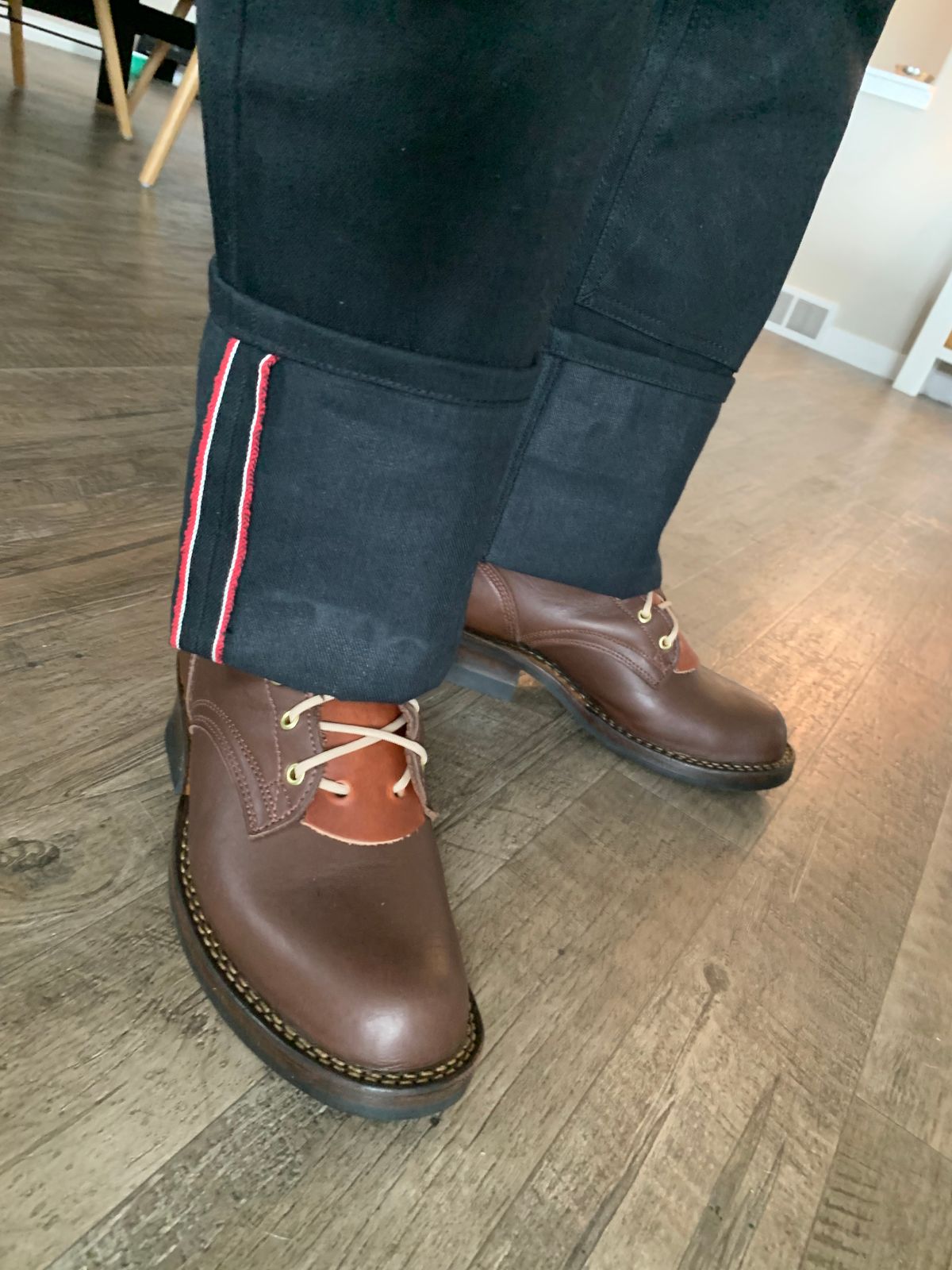 Photo by killerbootsman on May 10, 2023 of the Frank's Boots Front Range in Seidel Walnut Oil Tan.