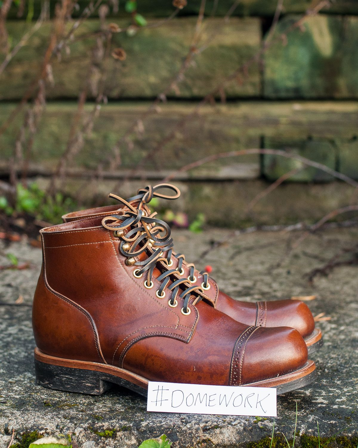 Photo by ostmo on October 2, 2022 of the Viberg Service Boot BCT in Shinki Cognac Oiled Horsebutt.