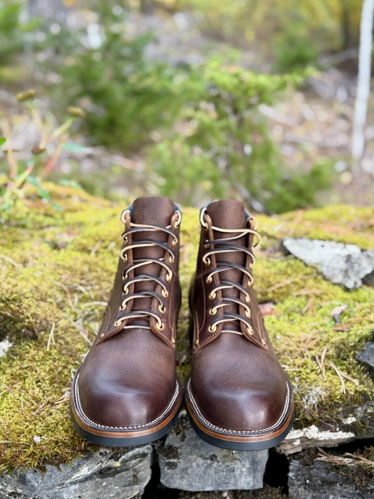 Photo by ostmo on October 3, 2025 of the Iron Boots x Østmo Type 1 in C.F. Stead Snuff Waxed Kudu.
