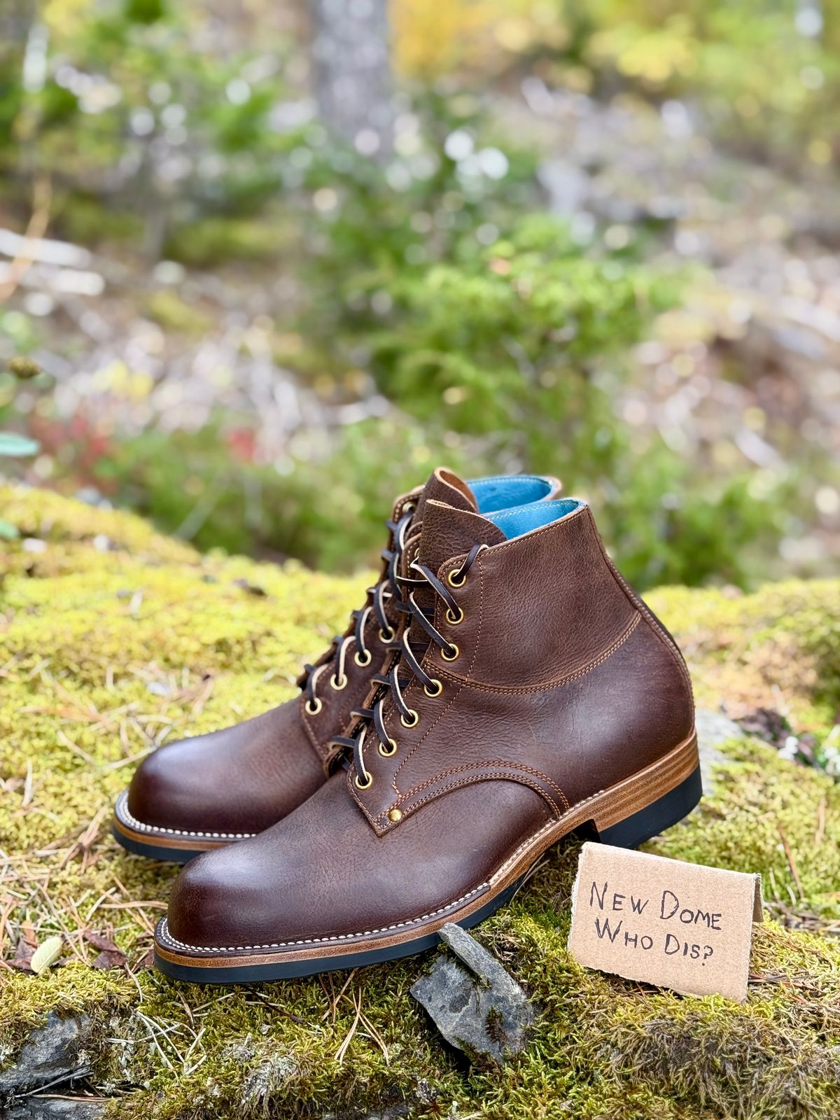 Photo by ostmo on October 3, 2025 of the Iron Boots x Østmo Type 1 in C.F. Stead Snuff Waxed Kudu.