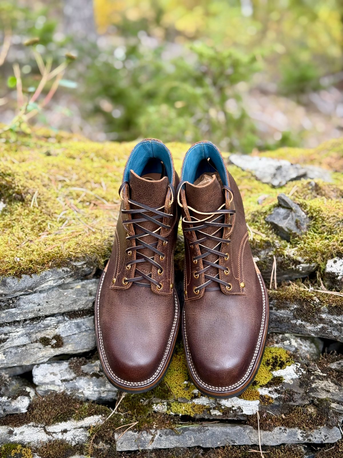 Photo by ostmo on October 3, 2025 of the Iron Boots x Østmo Type 1 in C.F. Stead Snuff Waxed Kudu.