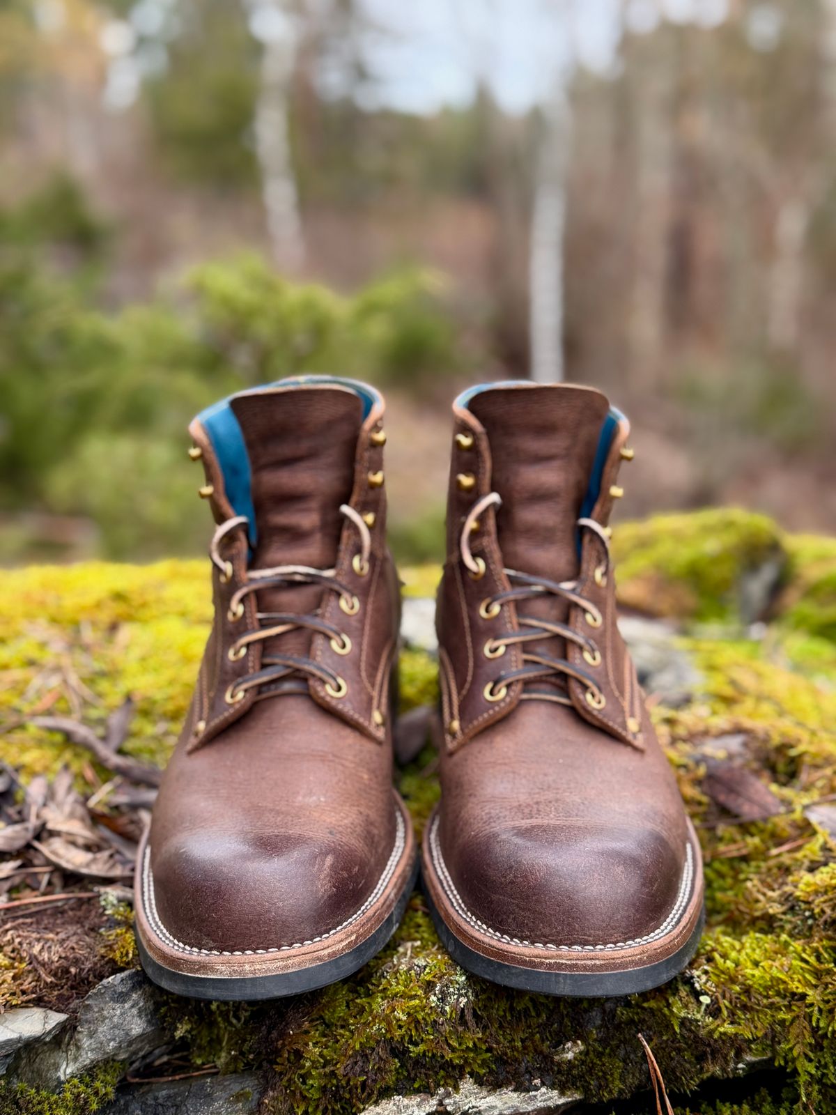 Photo by ostmo on November 2, 2025 of the Iron Boots x Østmo Type 1 in C.F. Stead Snuff Waxed Kudu.