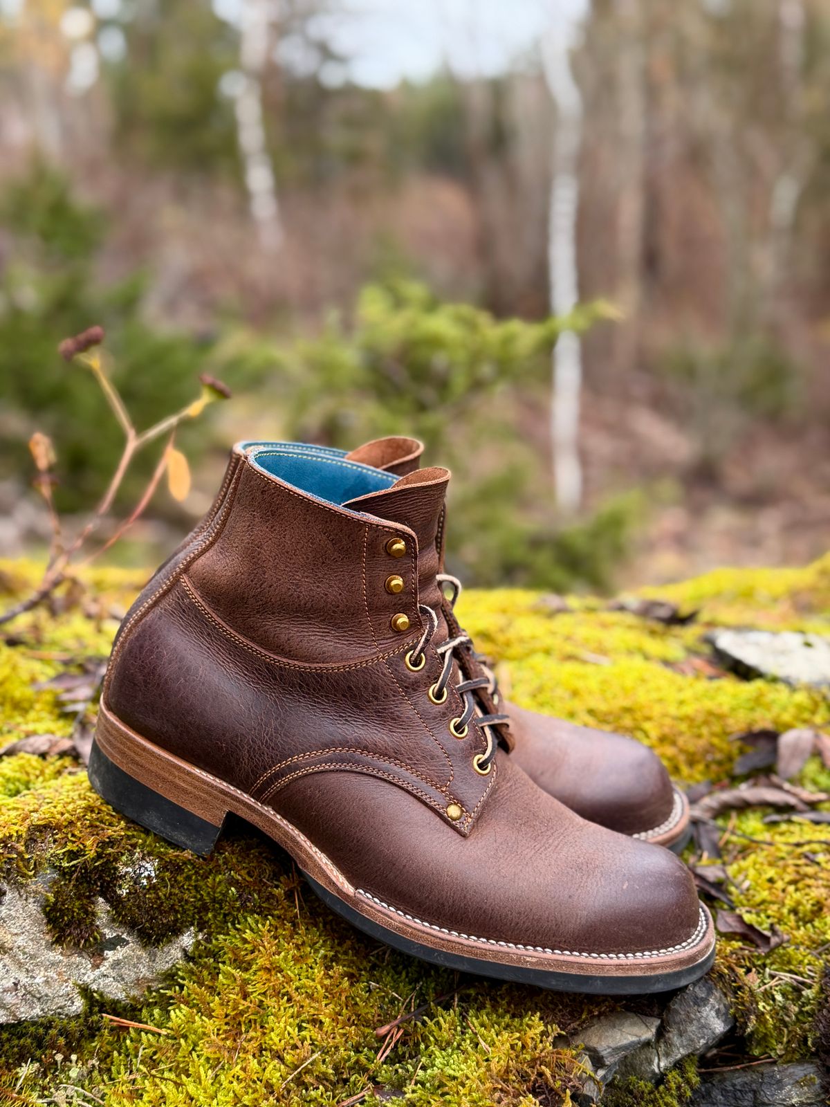 Photo by ostmo on November 2, 2025 of the Iron Boots x Østmo Type 1 in C.F. Stead Snuff Waxed Kudu.