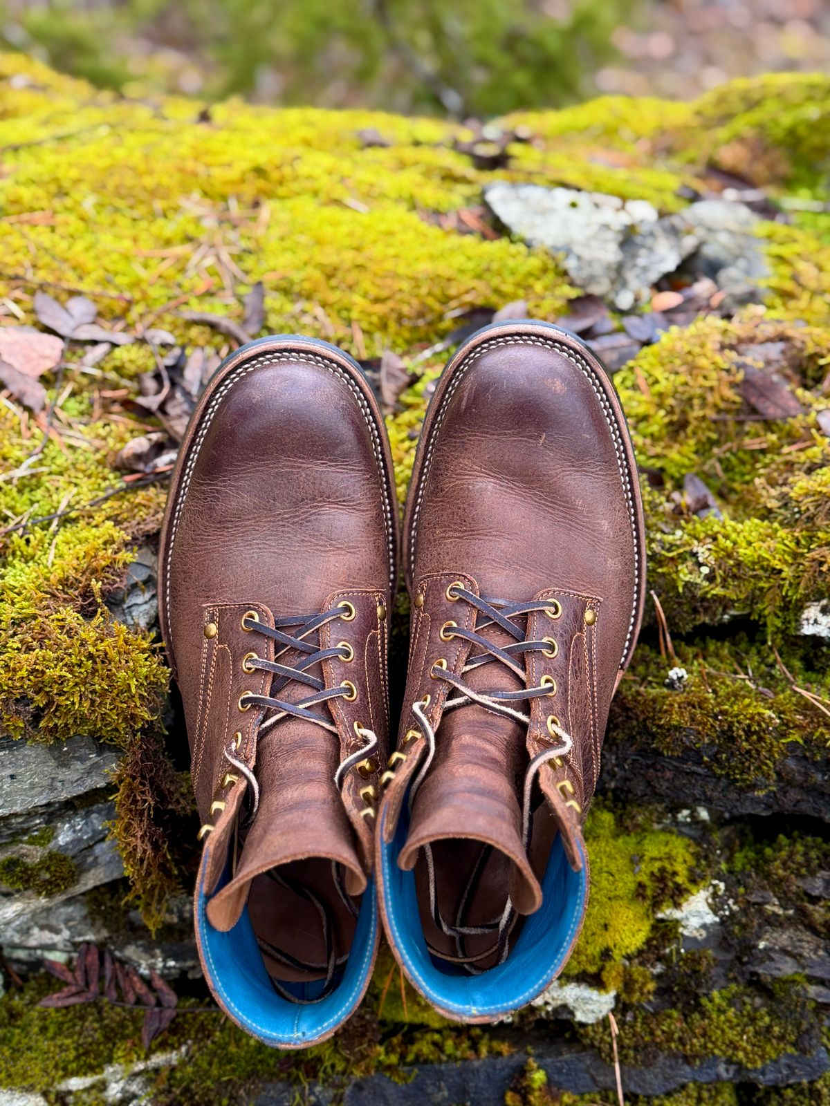 Photo by ostmo on November 2, 2025 of the Iron Boots x Østmo Type 1 in C.F. Stead Snuff Waxed Kudu.