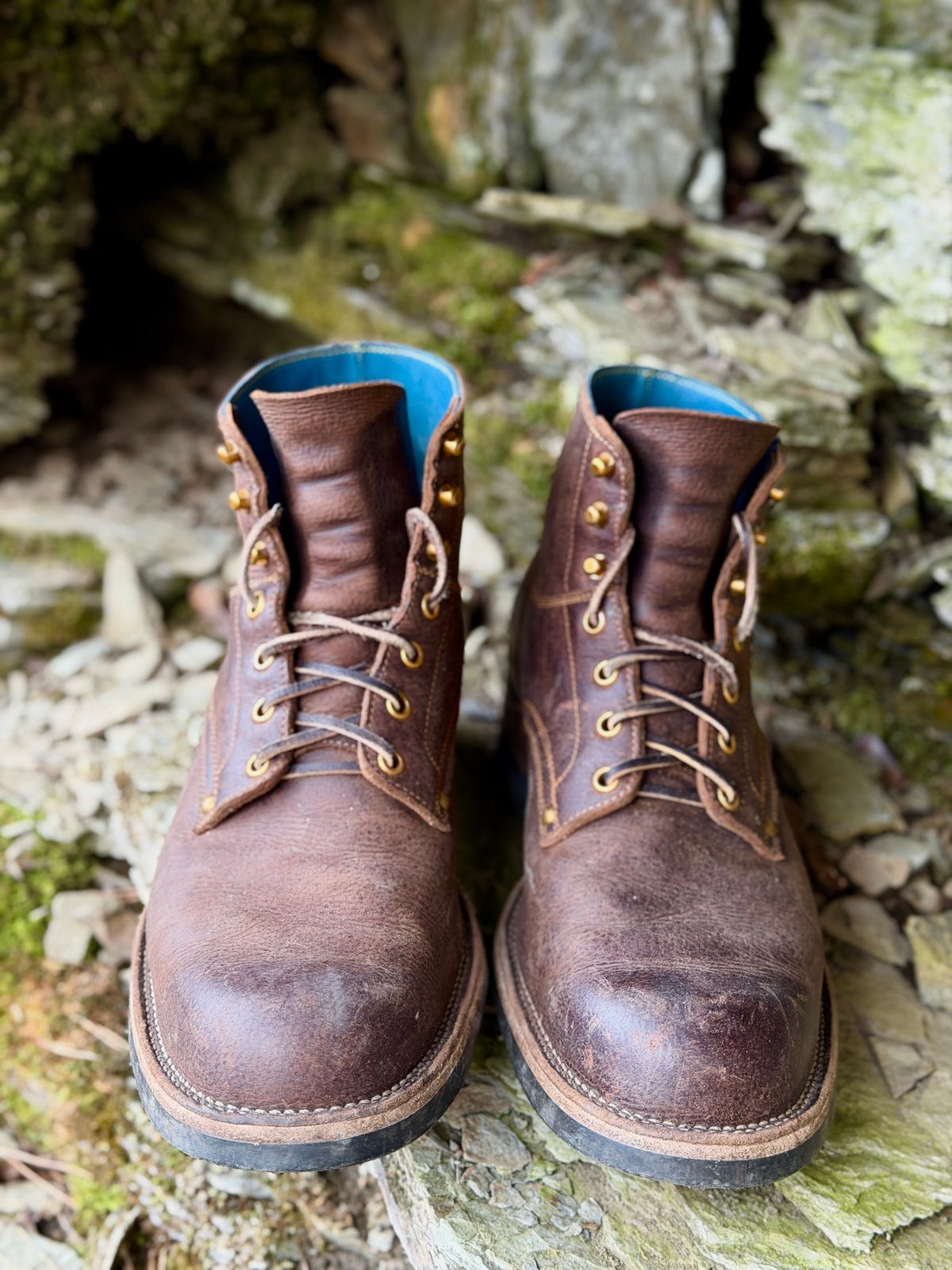 Photo by ostmo on April 1, 2026 of the Iron Boots x Østmo Type 1 in C.F. Stead Snuff Waxed Kudu.