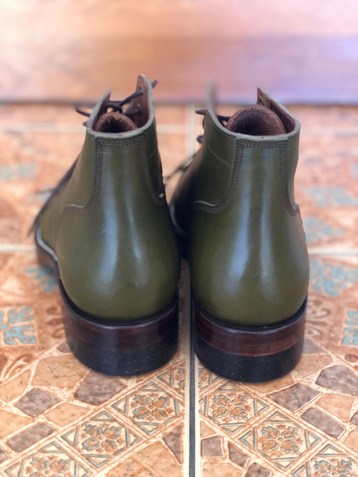 Photo by bijansesame on October 1, 2022 of the Onderhoud SVC01 Boondocker in Badalassi Carlo Olive Green Minerva.