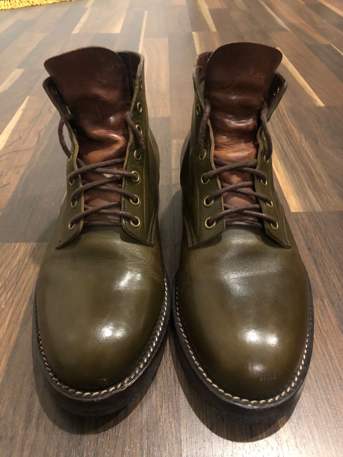 Photo by bijansesame on February 5, 2023 of the Onderhoud SVC01 Boondocker in Badalassi Carlo Olive Green Minerva.
