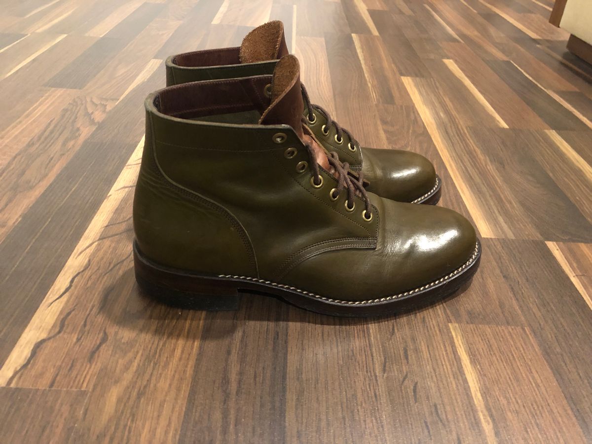 Photo by bijansesame on February 5, 2023 of the Onderhoud SVC01 Boondocker in Badalassi Carlo Olive Green Minerva.