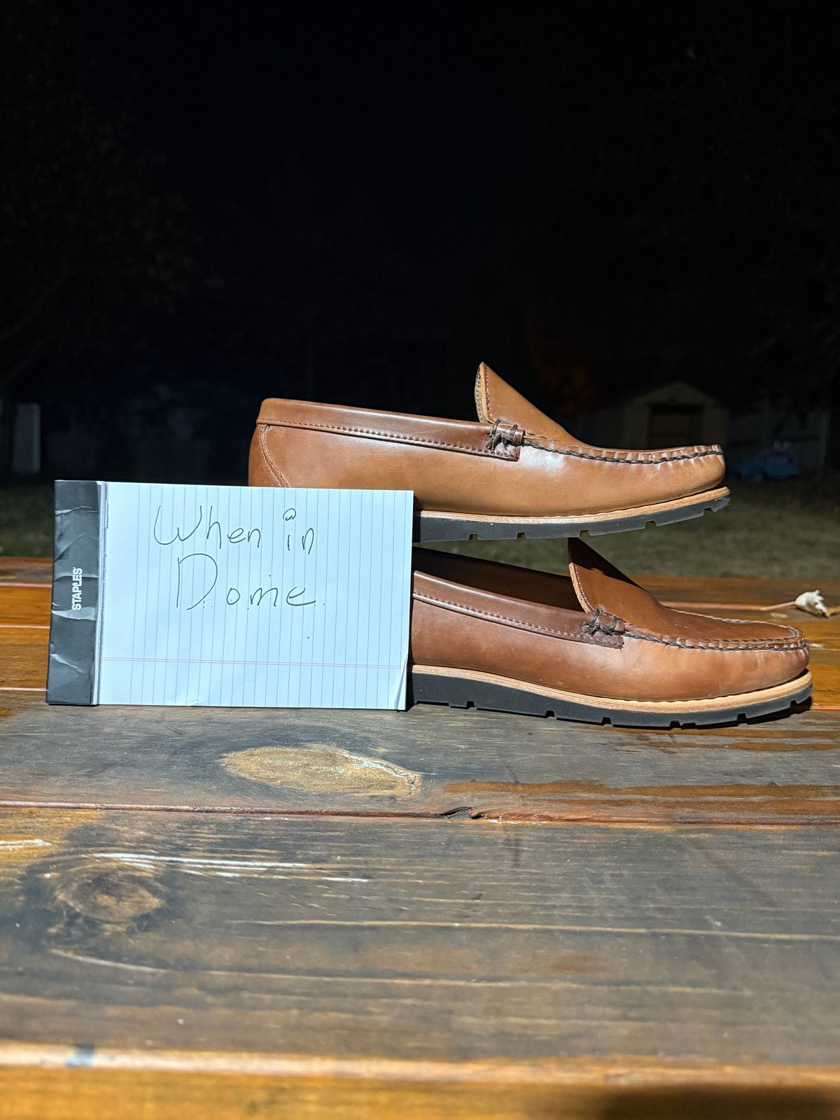 Photo by 8loop on November 6, 2024 of the Rancourt & Co. Blue Isle Venetian in Horween Whisky Shell Cordovan.