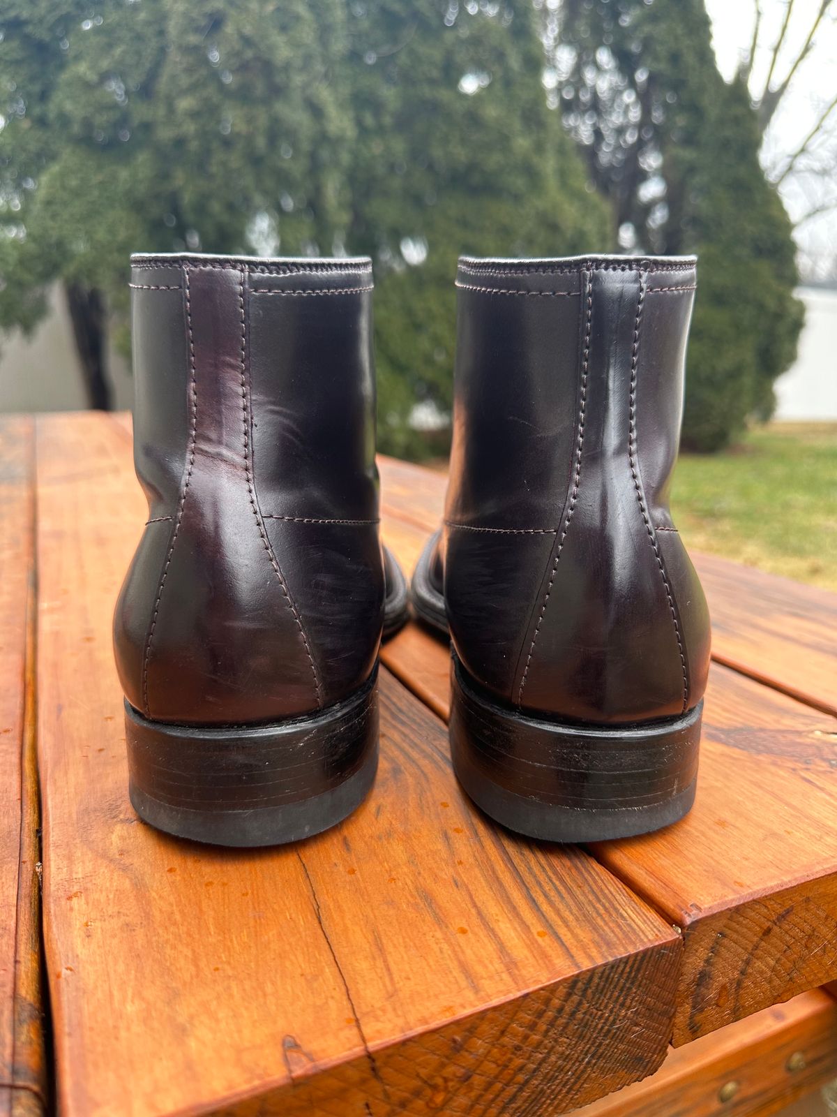 Photo by 8loop on February 2, 2024 of the Alden Indy Boot in Horween Color 8 Shell Cordovan.