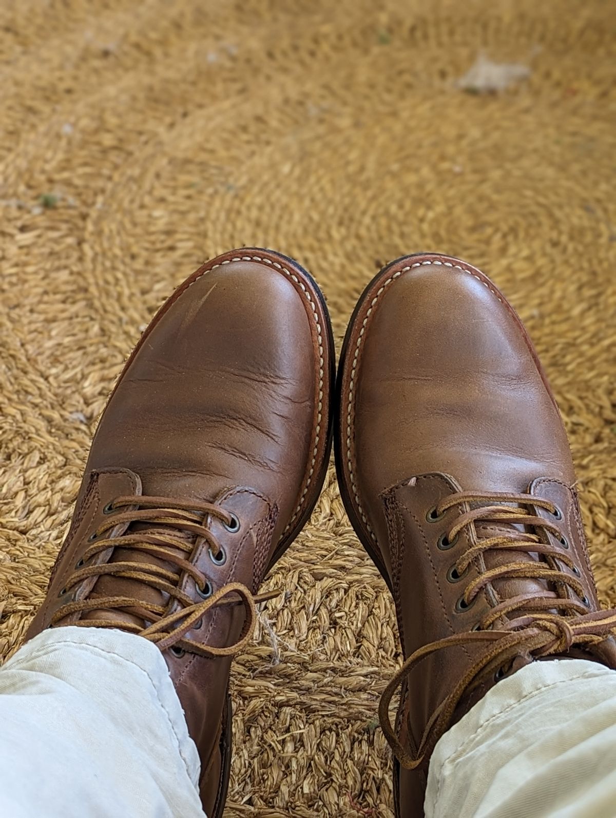 Photo by dwbrunton on June 24, 2023 of the Dayton Boots Service Boot in Brown Chrome.