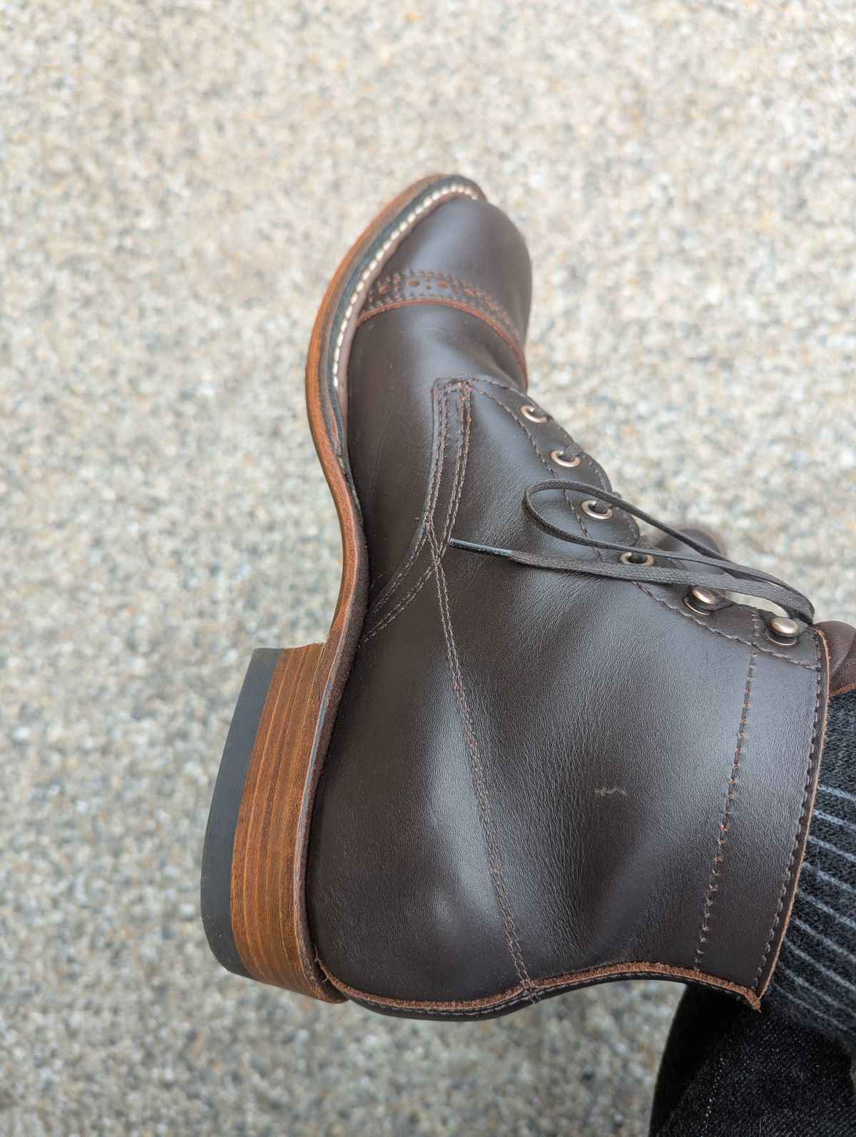 Photo by dwbrunton on March 3, 2026 of the White's Semi-Dress in Seidel Brown Dress.