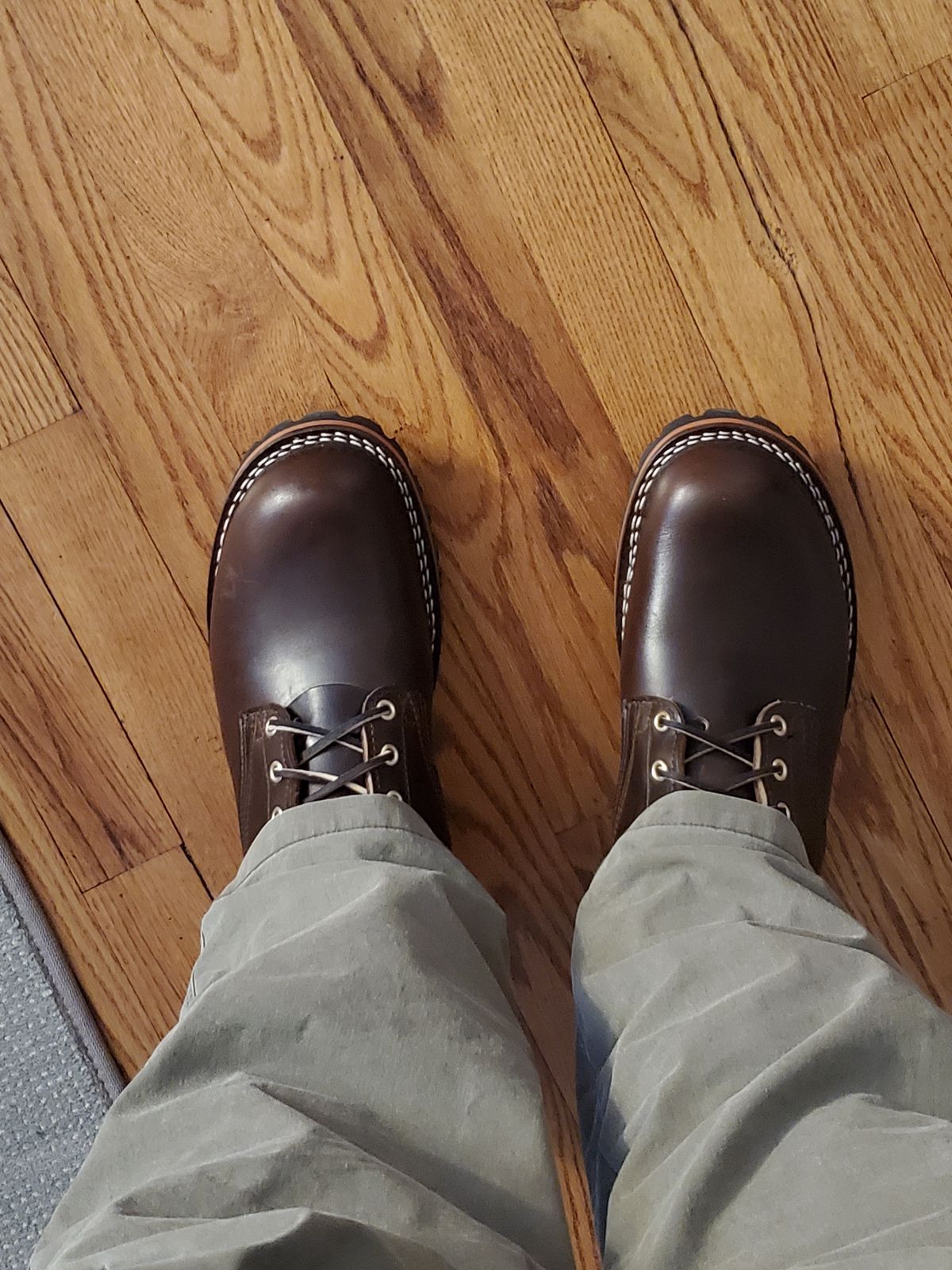 Photo by tdoellman on December 4, 2023 of the Nicks MTO in Horween Brown Chromexcel.