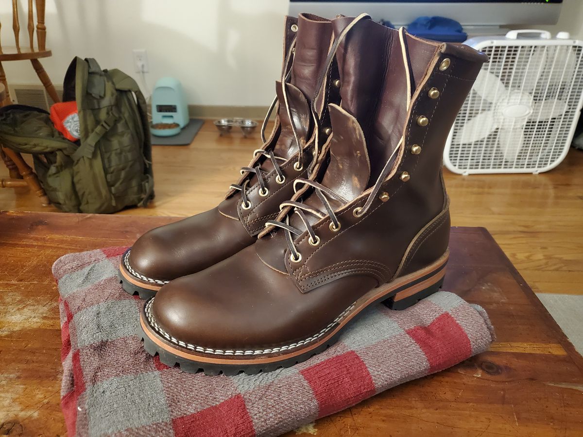 Photo by tdoellman on December 6, 2023 of the Nicks MTO in Horween Brown Chromexcel.