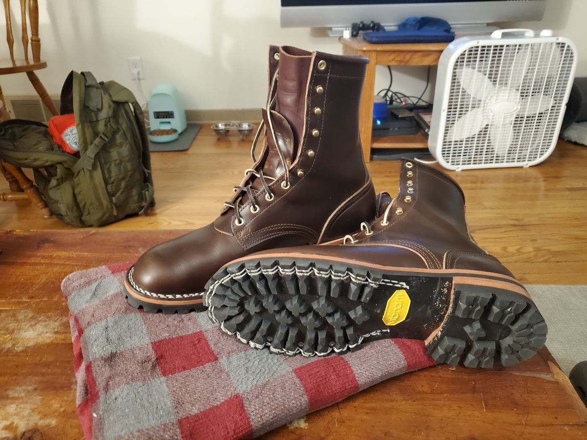 Photo by tdoellman on December 6, 2023 of the Nicks MTO in Horween Brown Chromexcel.